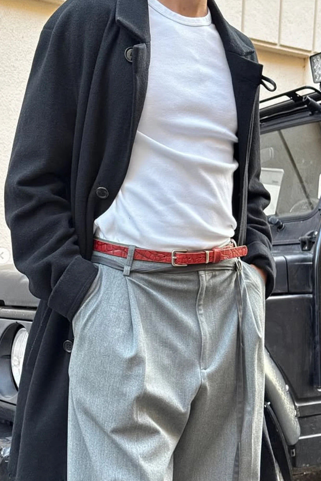 BROWN LABEL LEATHER GOODS SERPENT EMBER BELT RED