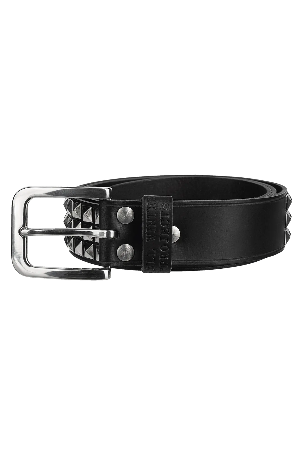 BROWN LABEL LEATHER GOODS RIVET BELT BLACK