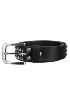BROWN LABEL LEATHER GOODS RIVET BELT BLACK