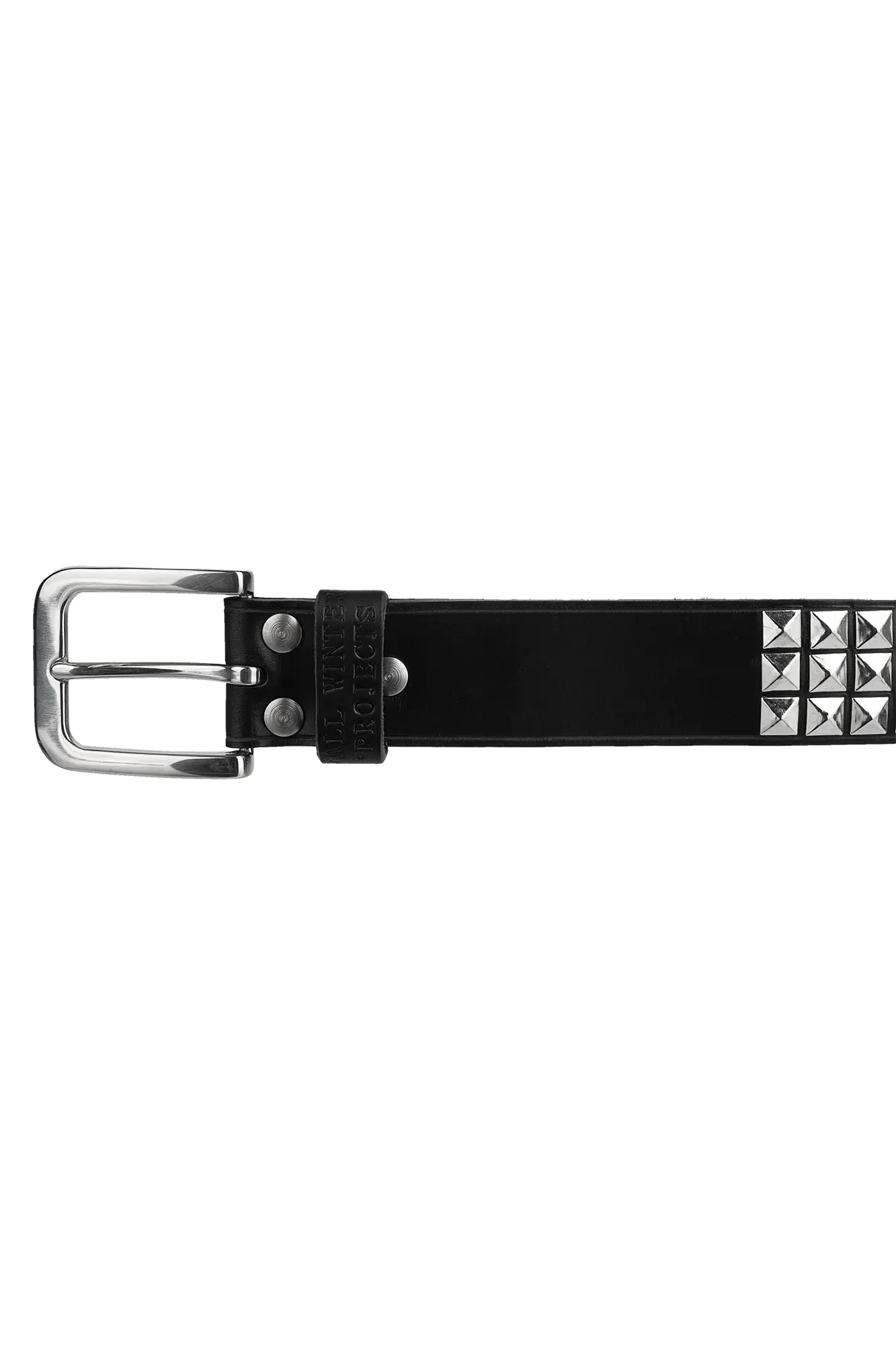 BROWN LABEL LEATHER GOODS RIVET BELT BLACK