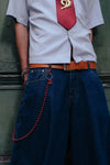 BROWN LABEL LEATHER GOODS TERRACORE BELT WARM ORANGE