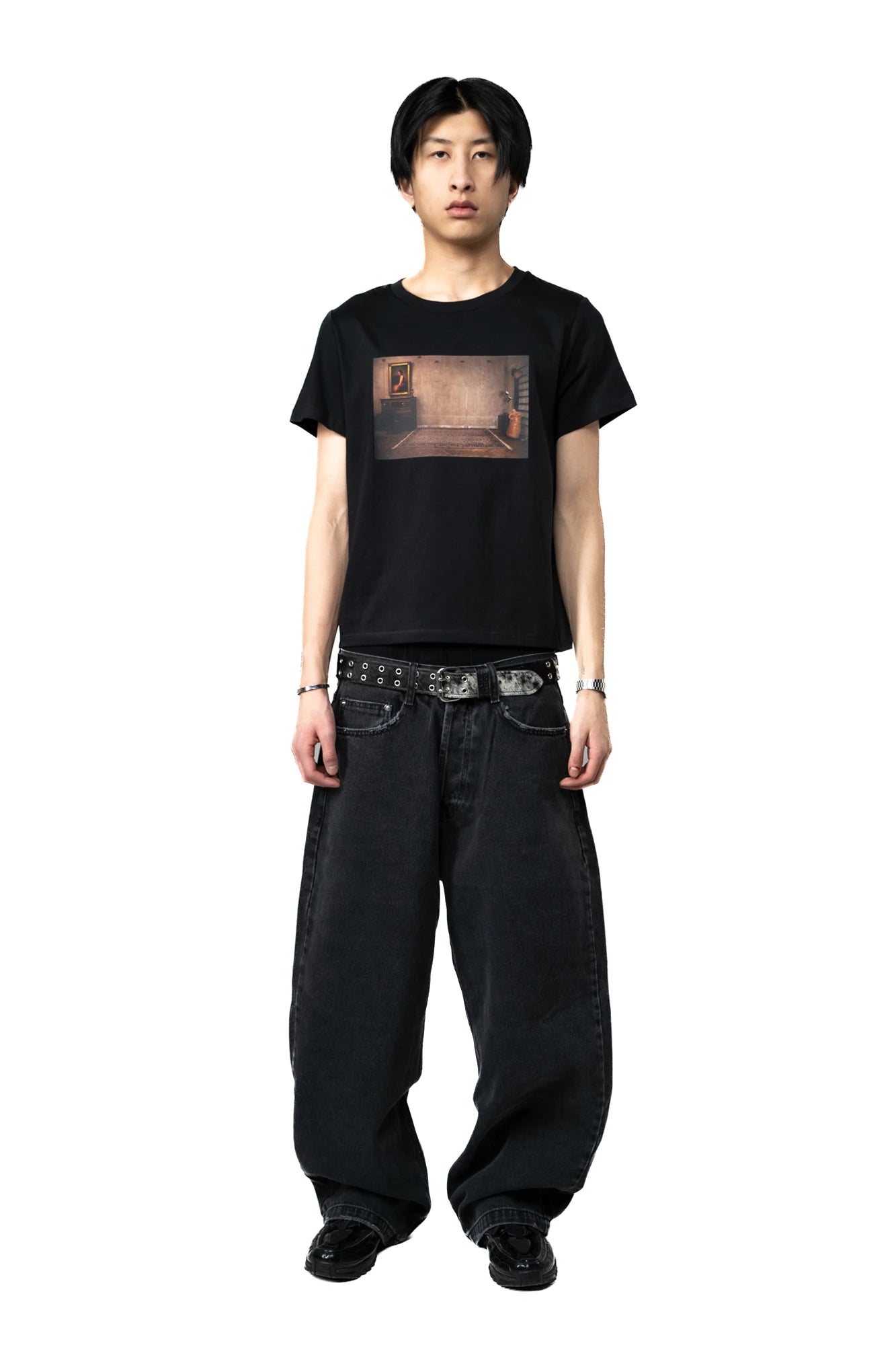 GREY LABEL PRINTED ART ROOM 1 T-SHIRT BLACK