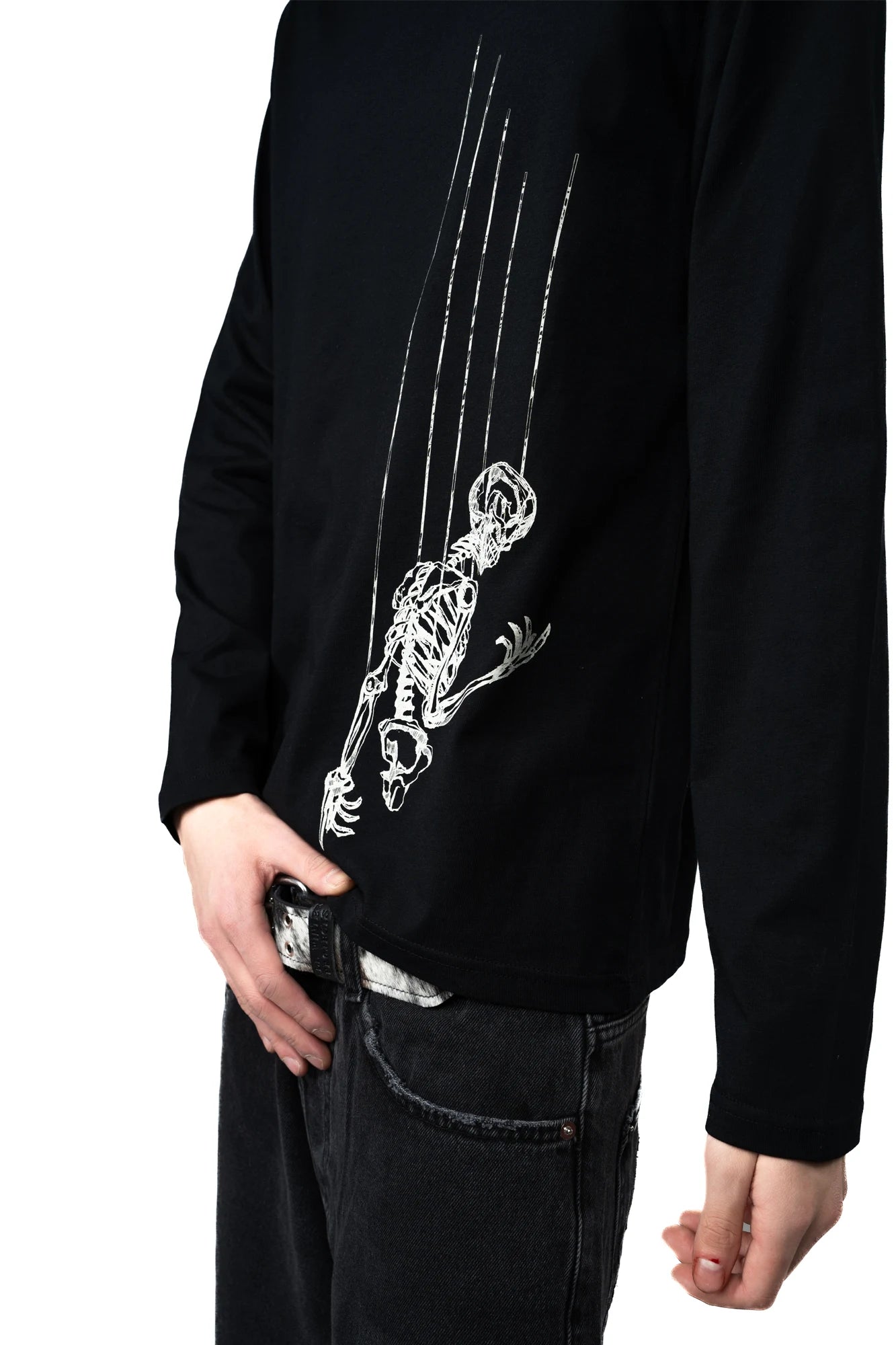 GREY LABEL PRINTED ART SKELETON LONGSLEEVE BLACK