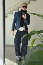 BROWN LABEL LEATHER GOODS ICONIC BELT WHITE/RED