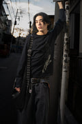 BROWN LABEL LEATHER GOODS ADJUSTABLE STRAP BAG BLACK